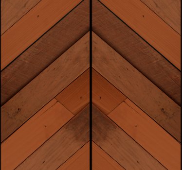Herringbone Pattern wood feature wallpaper - TenStickers