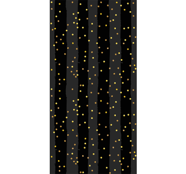 Black and gold stripes Pattern Wallpaper - TenStickers