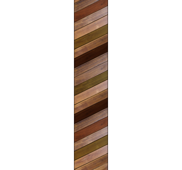 Wooden braid wood feature wallpaper - TenStickers