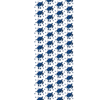 Turtle with galaxy pattern Bedroom Wallpaper - TenStickers
