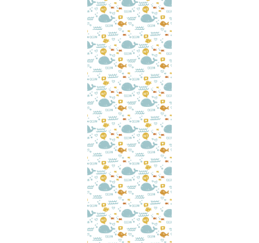 Colorfull and happy ocean Bedroom Wallpaper - TenStickers