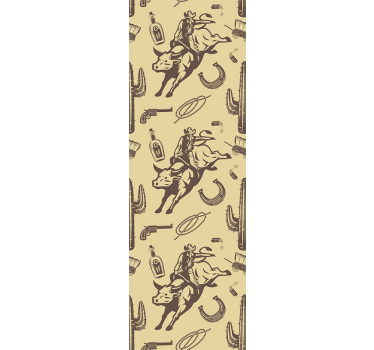 Western Themed Elements wallpaper childrens room - TenStickers
