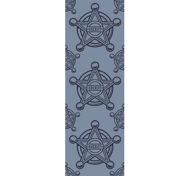 Sheriff Star Patterns custom wallpaper - TenStickers