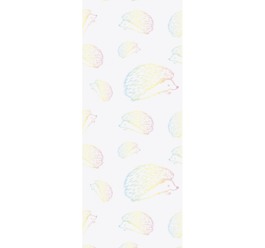 Hedgehog Pattern cute animal wallpaper - TenStickers