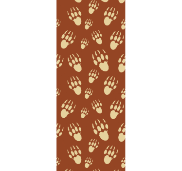 Hedgedog orange prints cute animal wallpaper - TenStickers