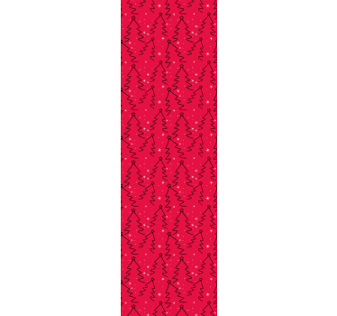 Decorative Holiday Trees christmas wallpaper - TenStickers