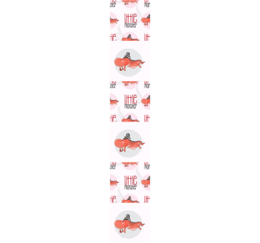Little Monster Design cute animal wallpaper - TenStickers