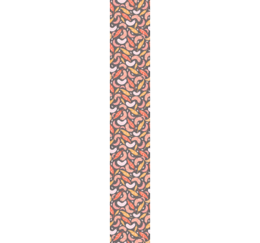 Colorful feathers pattern leaves wallpaper - TenStickers