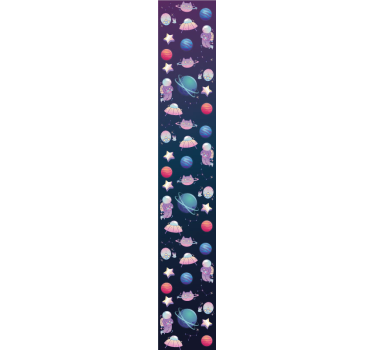 Outer space adventure wallpaper childrens room - TenStickers