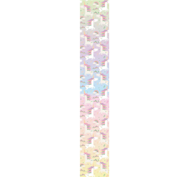 Rainbows background cute animal wallpaper - TenStickers