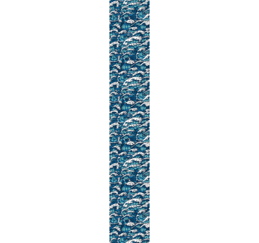 Dynamic Ocean Waves fishes wallpaper - TenStickers