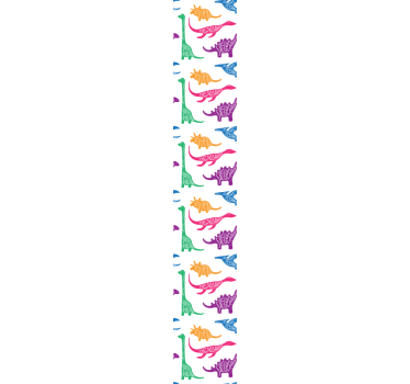 Dinosaur Sketch Pattern dino wallpaper - TenStickers