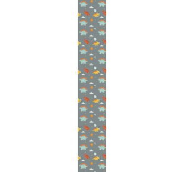 Playful Dinosaur Scene dino wallpaper - TenStickers