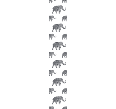 Ornate Elephants wallpaper for the nursery - TenStickers