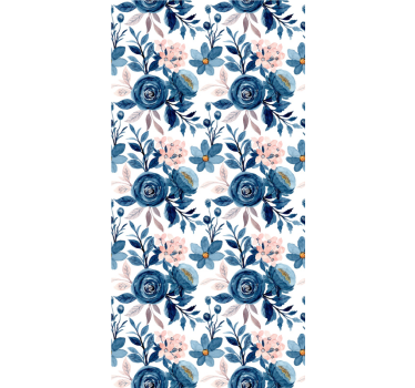 Floral Bedroom Elegance flowers wallpaper - TenStickers