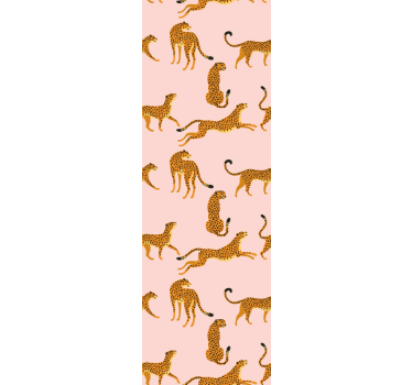 Leopard Print Aesthetic cute animal wallpaper - TenStickers