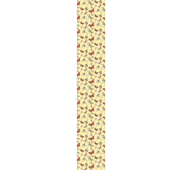 Butterflies Flora Pattern butterfly wallpaper - TenStickers