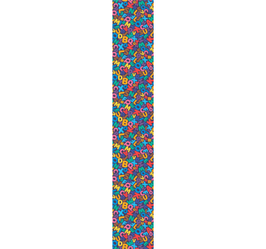 Text wallpaper colorful alphabet design - TenStickers