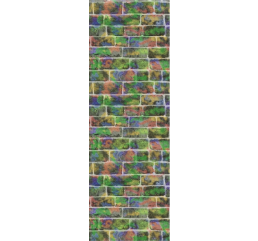 Brick wallpaper with brick pattern detail - TenStickers