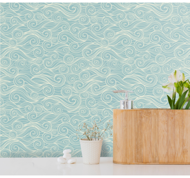 Relaxing ocean waves Toilet Wallpaper - TenStickers