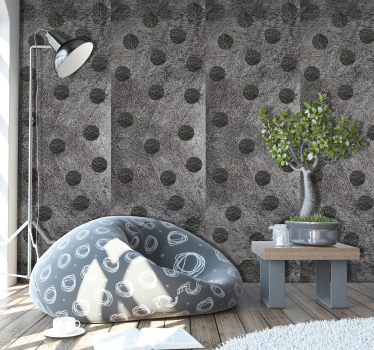 Abstract Circular Motifs wallpaper patterns - TenStickers