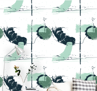 Abstract wallpaper abstract geometric shapes - TenStickers