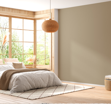 Beige color wallpaper - TenStickers