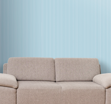 Blue white and beige striped wallpaper - TenStickers