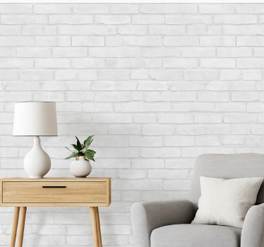 Brick wallpaper whitewashed loft brick - TenStickers