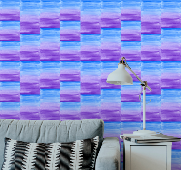 Brushstroke Checkerboard wallpaper geometric - TenStickers