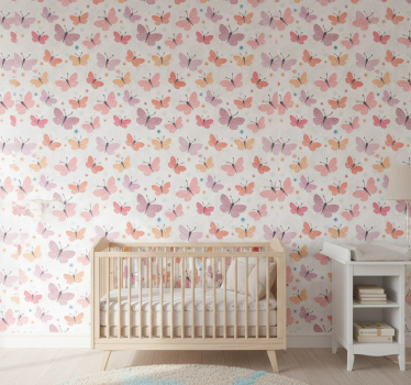 Butterfly wallpaper butterfly design - TenStickers