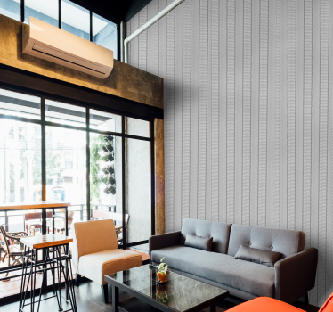 Calm linen vertical stripes wallpaper Striped Wallpaper - TenStickers