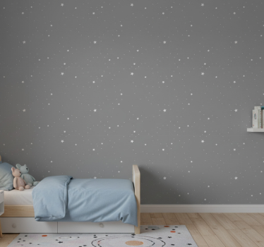 Celestial nightscape wallpaper childrens room - TenStickers