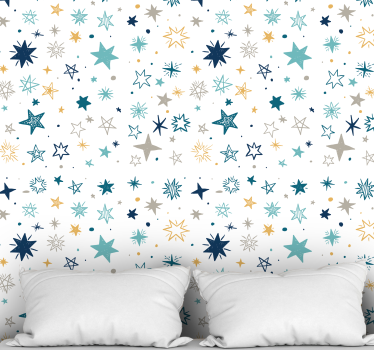 Celestial Star Patterns stars wallpaper - TenStickers