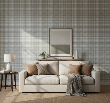 Classic wallpaper green tartan - TenStickers