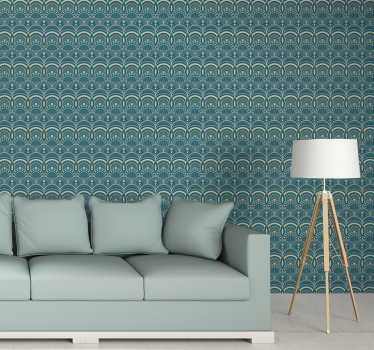 Vintage art decò wallpaper - TenStickers