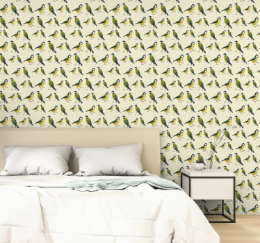 Colorful Bird Collection birds wallpaper - TenStickers