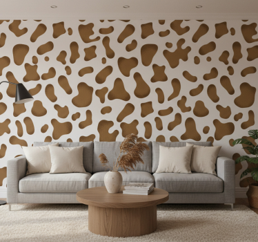 Cute animal wallpaper abstract cowhide design - TenStickers