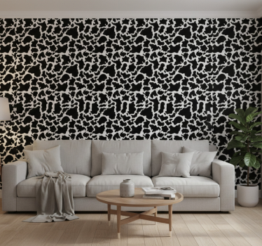 Cute animal wallpaper cowhide pattern design - TenStickers