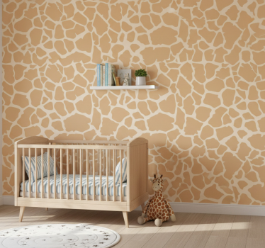 Cute animal wallpaper giraffe pattern - TenStickers