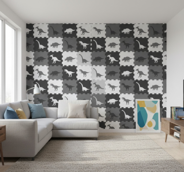 Cute animal wallpaper gray animal jigsaw puzzle - TenStickers