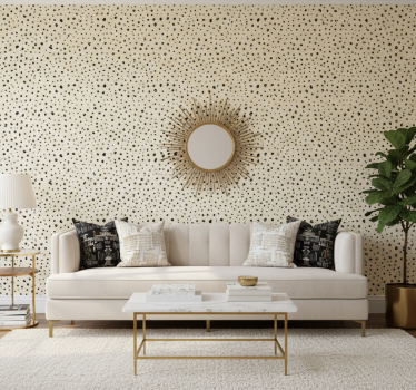 Cute animal wallpaper in hollywood-regency style - TenStickers