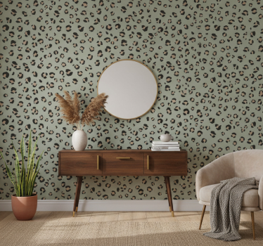 Cute animal wallpaper leopard print design - TenStickers