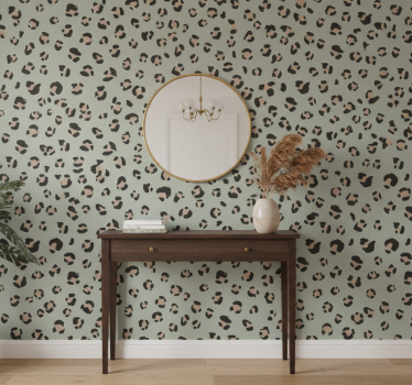 Cute animal wallpaper watercolor leopard design - TenStickers