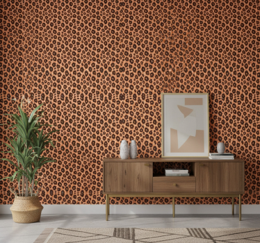 Cute animal wallpaper with leopard pattern mix - TenStickers