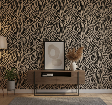 Cute animal wallpaper zebra striped design - TenStickers
