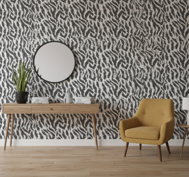 Cute animal wallpaper zebra stripes design - TenStickers