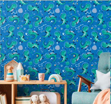Dinosaur Constellation dino wallpaper - TenStickers