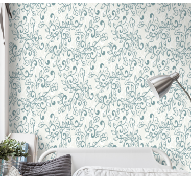 Elegant Florals wallpaper flowery - TenStickers