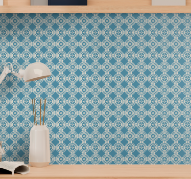 Elegant Geometric Layout tiles wallpaper - TenStickers